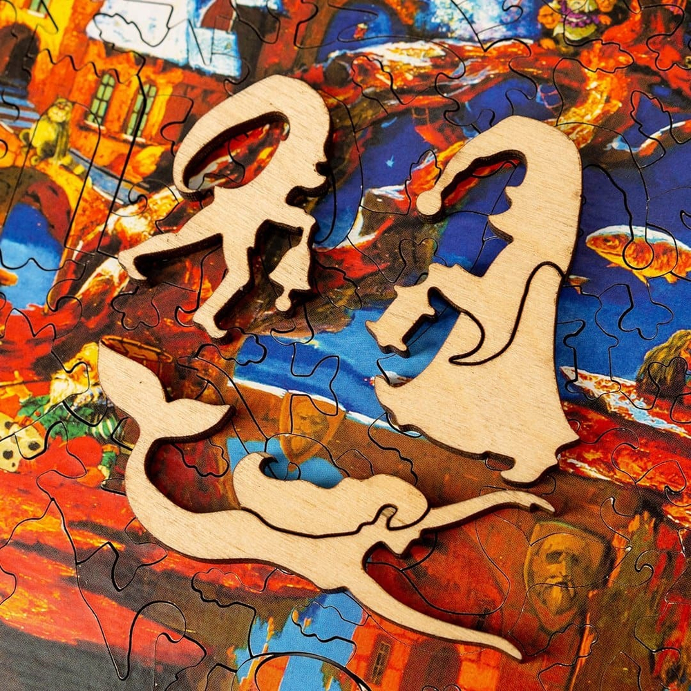 Дерево сновидений от DAVICI - Деревянные пазлы причудливой формы, сказочная картина, которую вы собираете сами