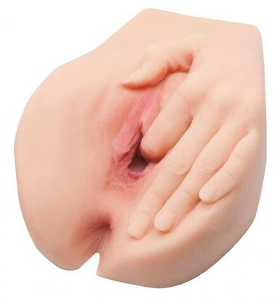 Вагина с рукой поверх Veronica Ricci Hands On CyberSkin Pet Pussy (Цвет: телесный)