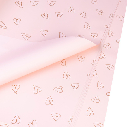 ЛИСТ "СЕРДЕЧКИН" 58*58/20шт РОЗОВЫЙ