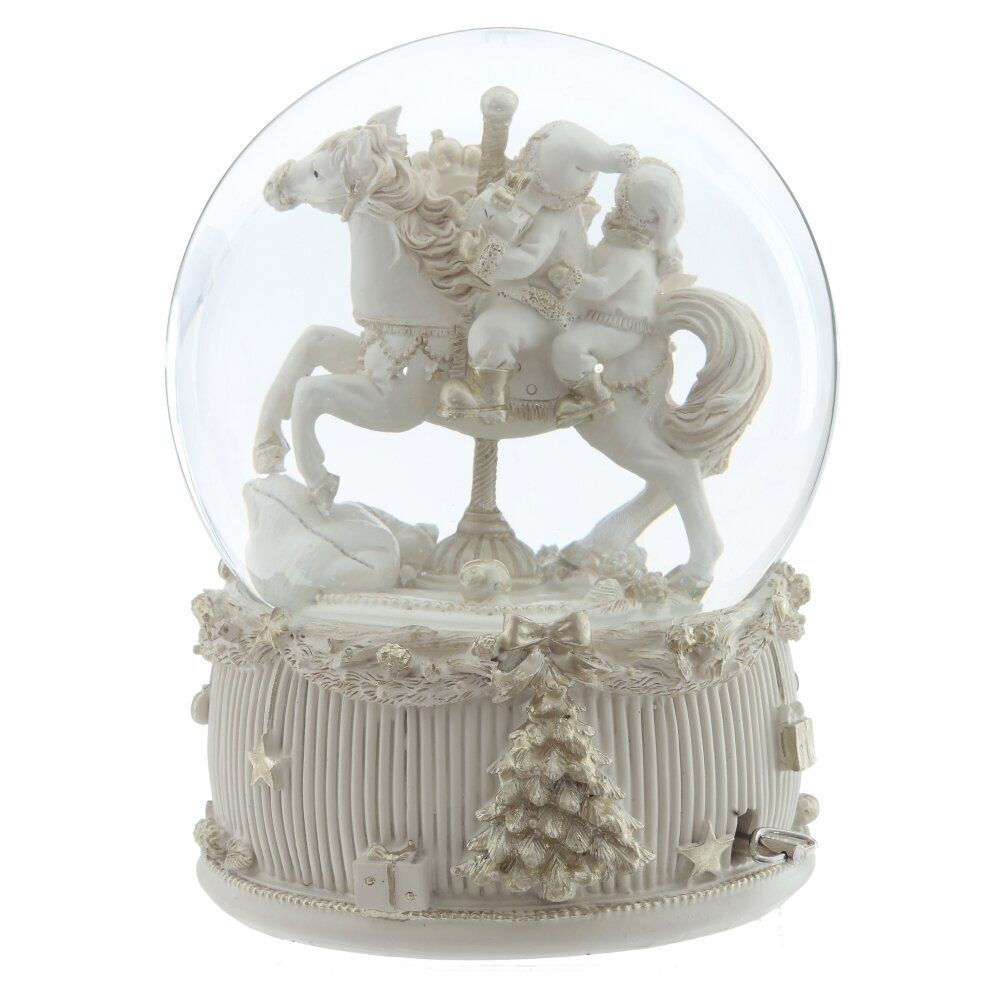 GAEM Фигурка декоративная в стекл шаре "Карусель" (ключ,муз), D 15 см, L14 W14 H19 см