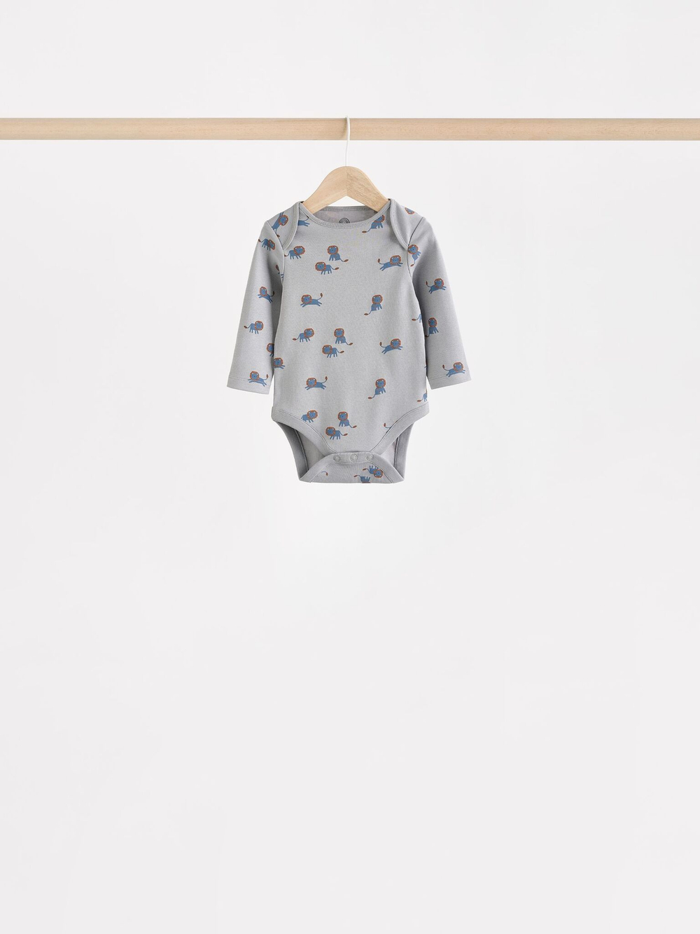 Боди с длинным рукавом для малышей Next N27-269, 7 шт., Молочный, Серый, Синий