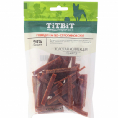Титбит Золотая коллекция Говядина по-строгановски для соба 80 г