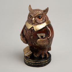 ФИГУРКА "АНГЛИЙСКАЯ КОЛЛЕКЦИЯ "СОВА" 7*7*12 СМ