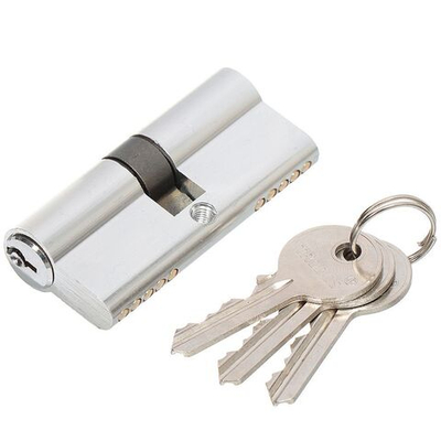 Личинка замка двери Trodos, ЦМ 70(35/35)-3K CP, 208058, 70 мм, хром