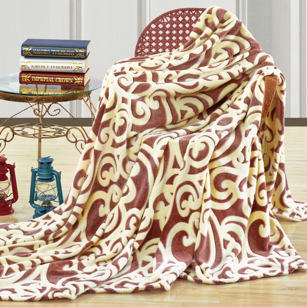 Плед "АВТ. БАМБУК-103", микрофибра, Россия.