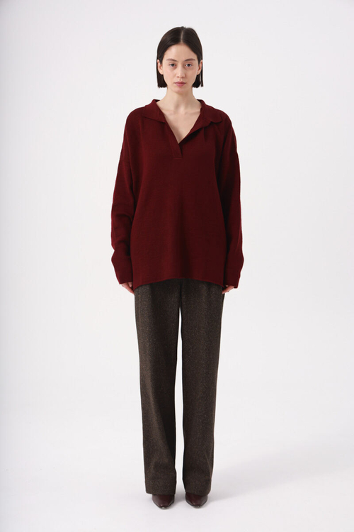 Свитер на молнии вязаный, кофейный