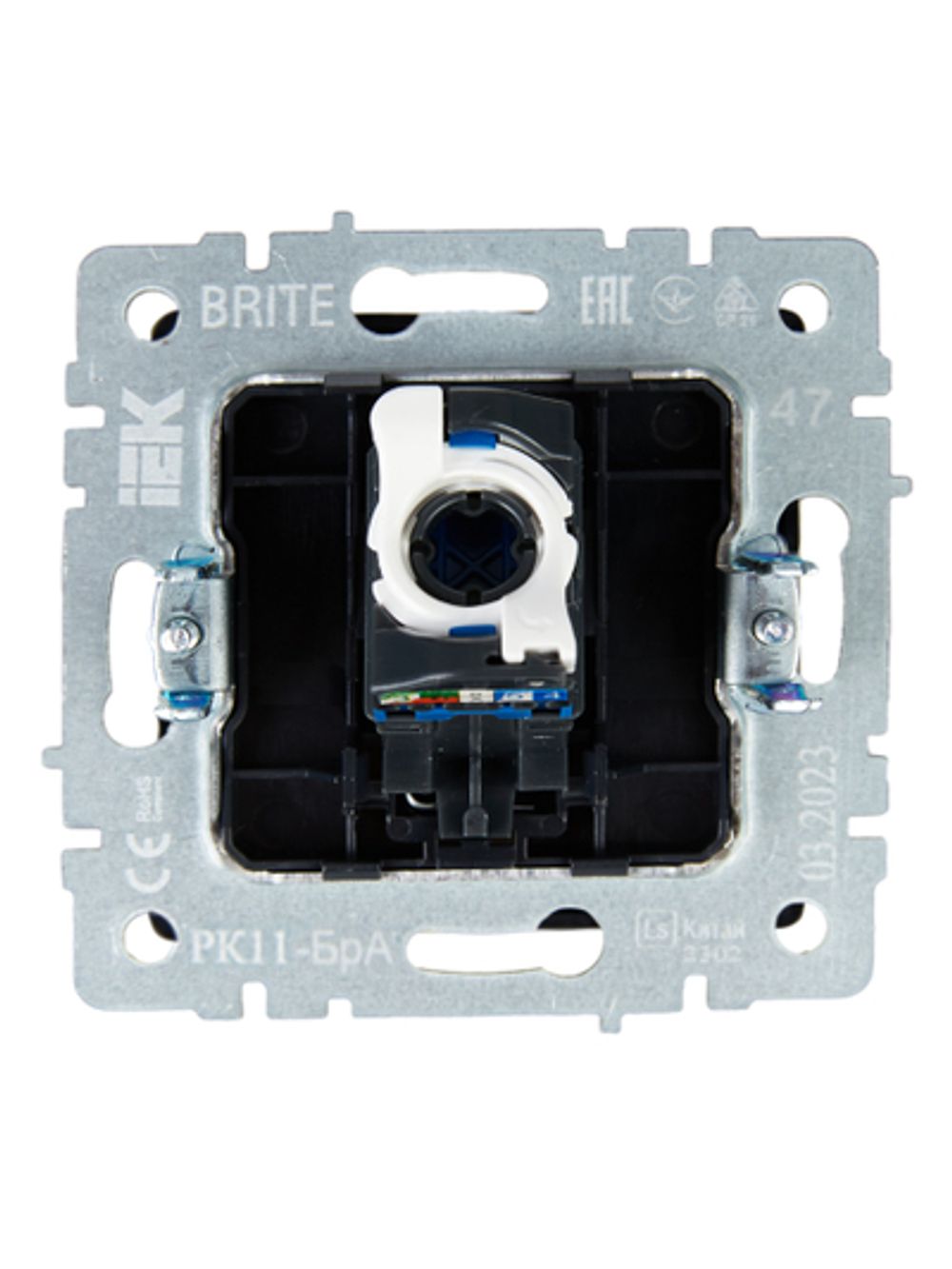 BRITE Розетка компьютерная RJ45 кат.6 РК11-БрА алюминий IEK