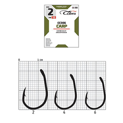 Крючки Cobra CARP KOI сер. CC306 разм. 006 10шт.