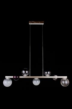 Подвесная люстра LED 40W 3000К LE7723/1100L Chrome хром Molecule Leon