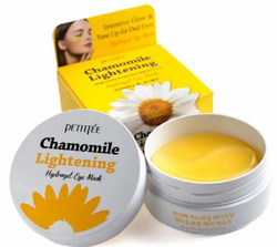 Petitfee Chamomile Lightening Hydrogel Eye Mask патчи против темных кругов с экстрактом ромашки