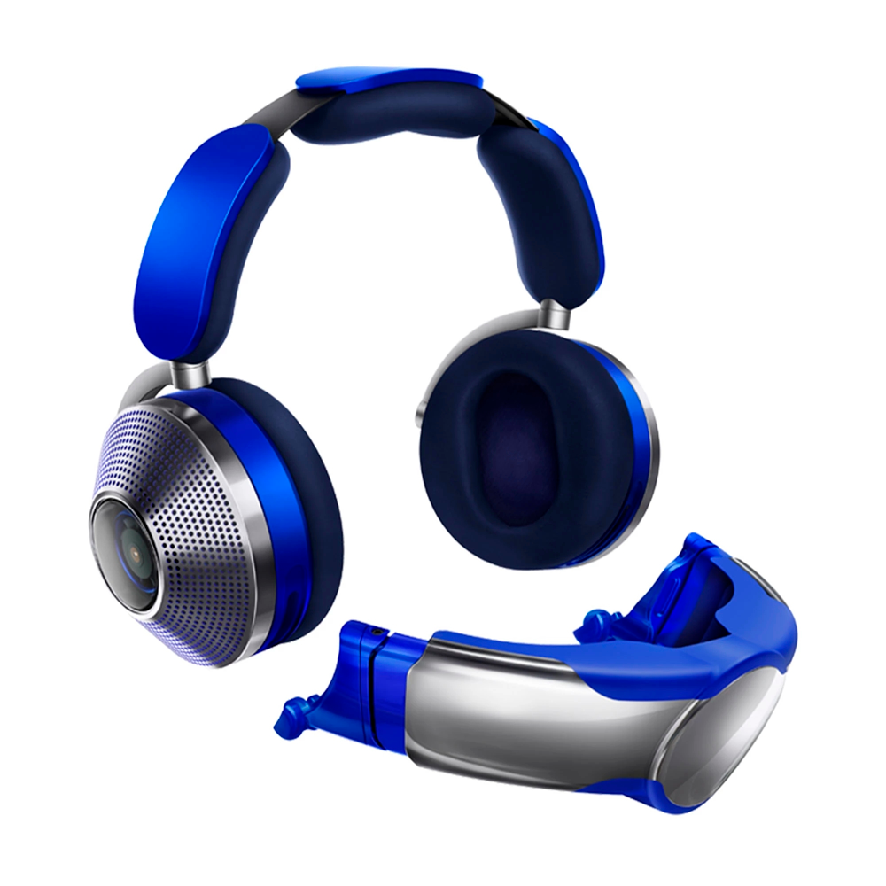 Беспроводные наушники Dyson Zone Absolute+, Ultra Blue/Silver (Синий/Серебристый)