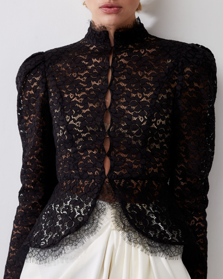Жакет из кружева Стелла Маккартни черный