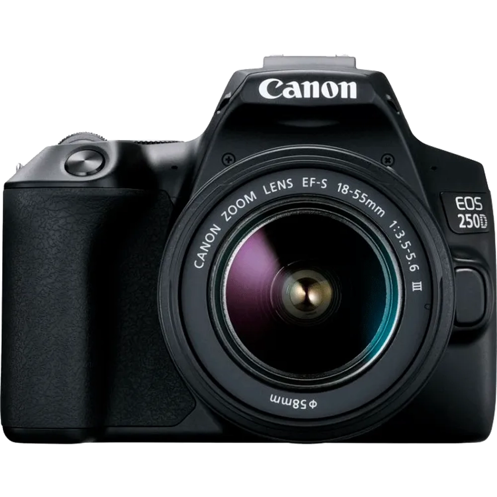 Зеркальный фотоаппарат Canon EOS 250D Kit EF-S 18-55mm f/3.5-5.6 DC III. Черный