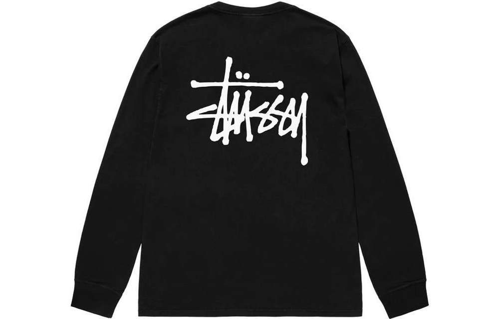 Толстовки Stussy Basic Stussy Pigment Dyed Ls Tee Logo T, 1994879