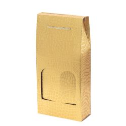 GAEM Пакет подарочный для бутылок (бумага 230г/м2, блок микс 12шт), L18 W8 H38 см, 3в.