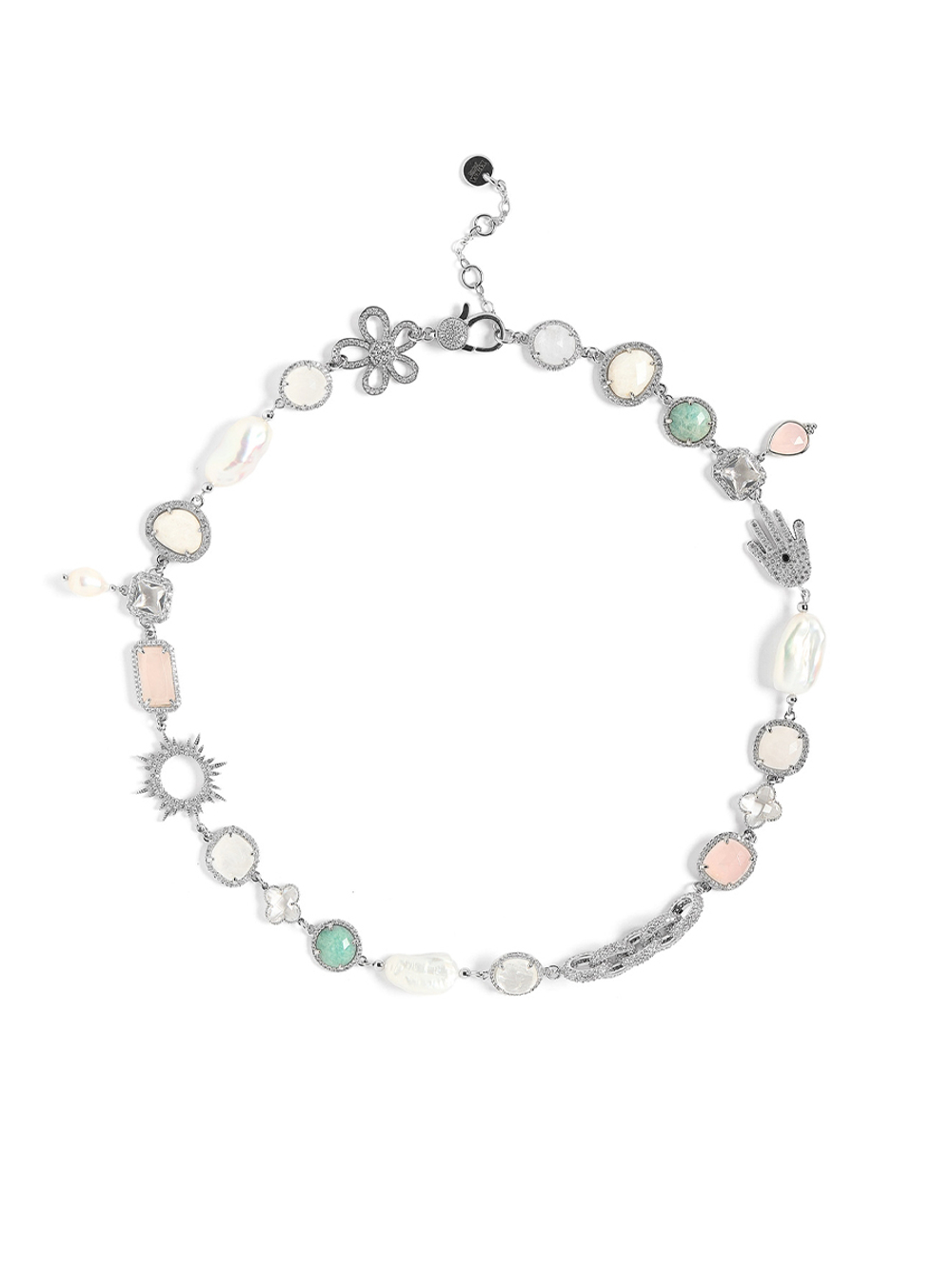 Колье "Harmony colors" Silver