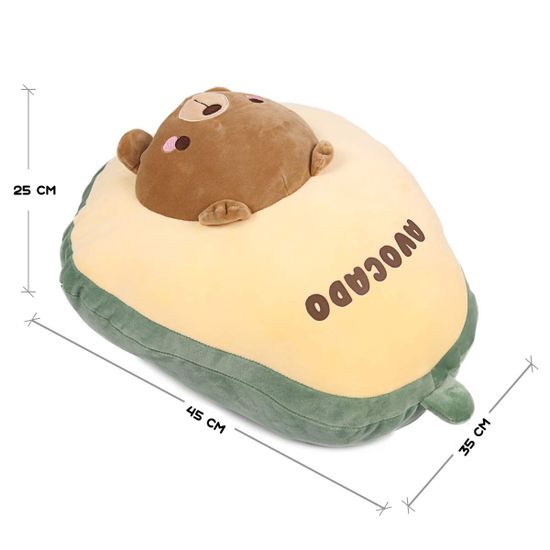 Мягкая игрушка Авокадо с мишкой 45 см