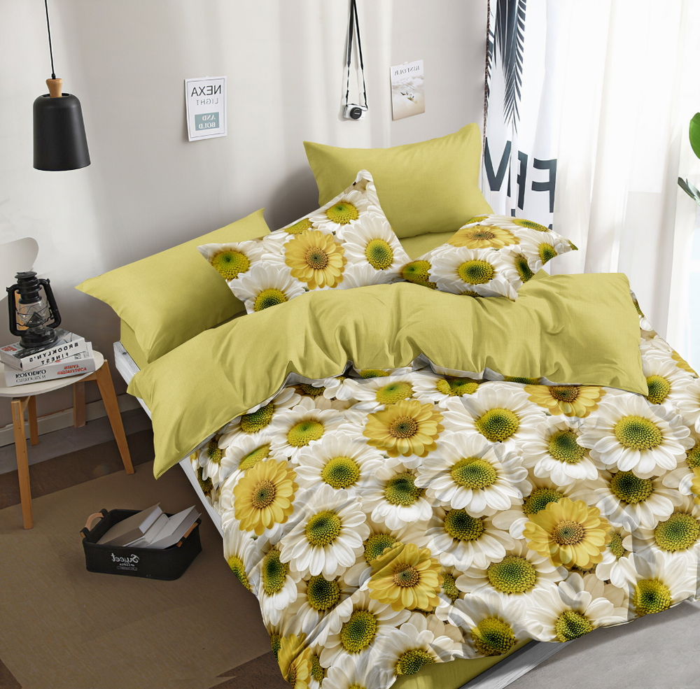 КПБ 2 сп с простыней на рез. 160х200 ПОПЛИН "П7"