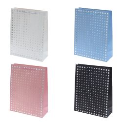 GAEM Пакет подарочный L (бумага 210г/м2, блок микс 12шт), L31 W12 H40 см, 4в.