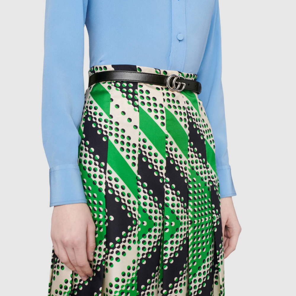 Пояс GUCCI G 2cm, 409417-0YA0P-1000