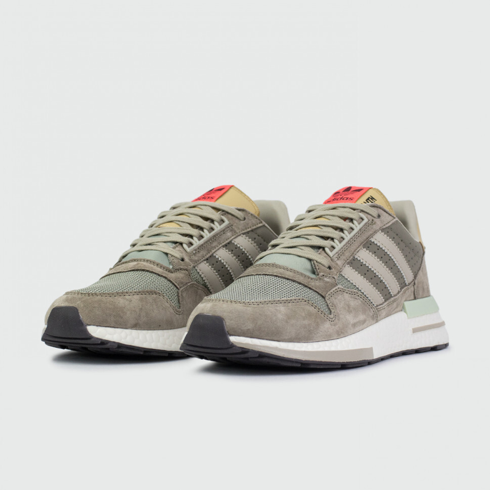 кроссовки Adidas ZX 500 Boost Grey / Mint Wmns