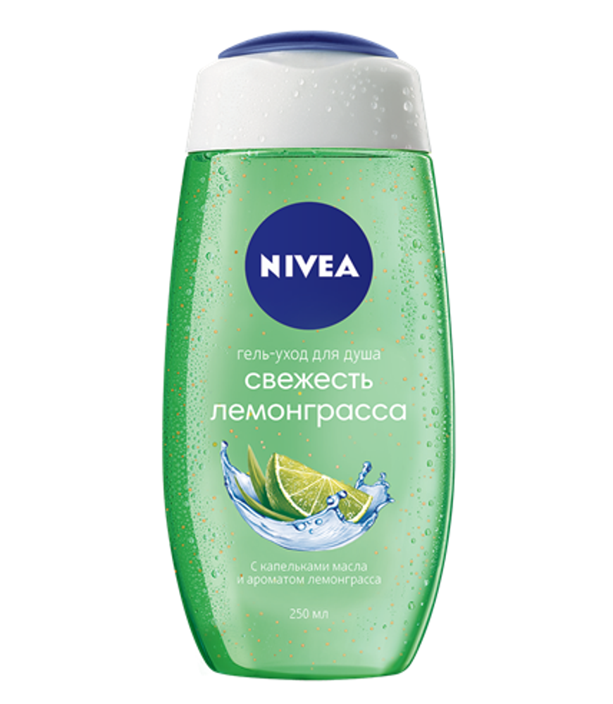 Nivea Гель-уход для душа Свежесть лемонграсса, 250 мл