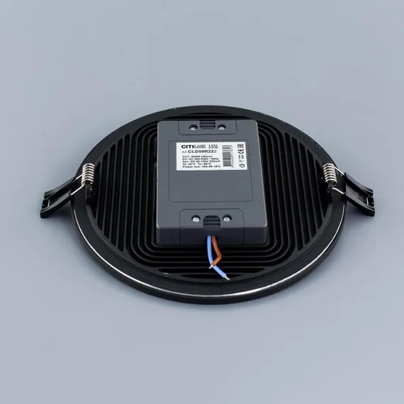 CLD50R222 Омега Черный Св-к Встр 22W*3000K