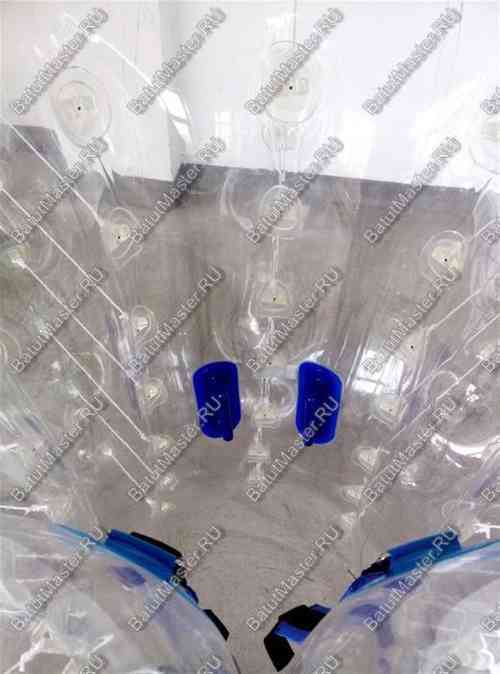 Бампербол ТПУ, диаметр 1,8 м, с красными держателями