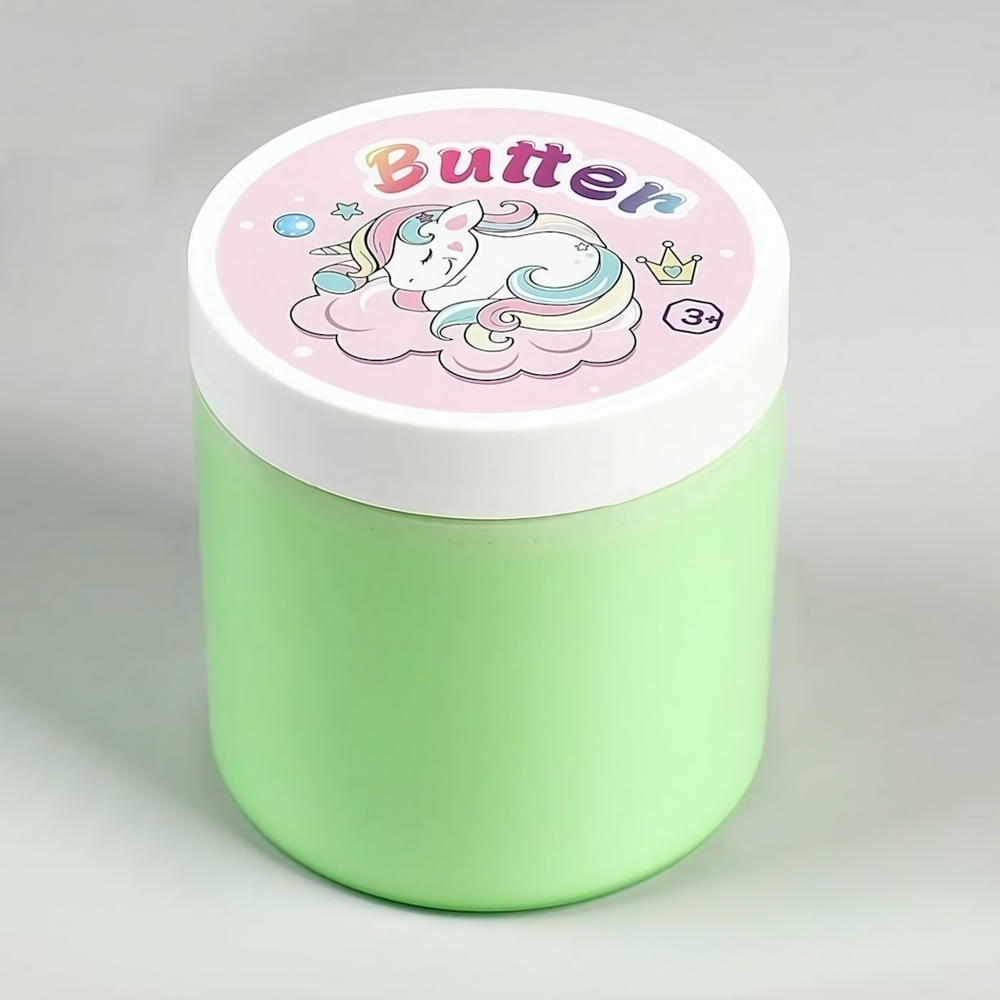 Слайм Butter 200гр. Зеленый (Стекло)