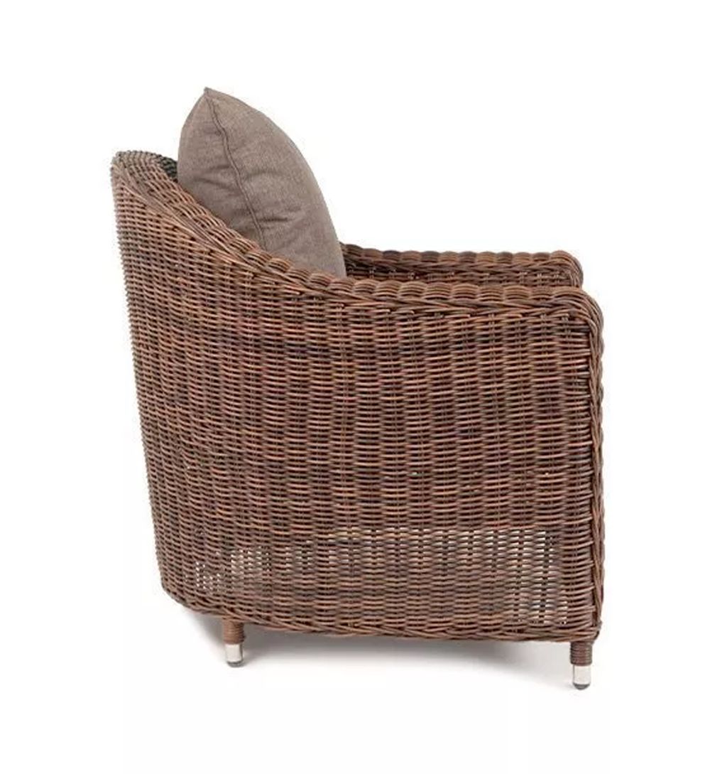 "Кон Панна" кресло из искусственного ротанга, цвет коричневый