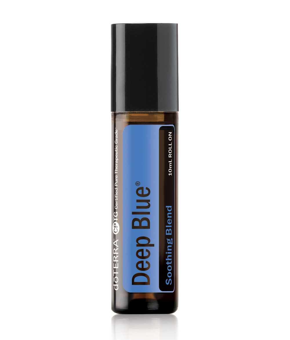 «Дип Блю» успокаивающая смесь эфирных масел для массажа, doTERRA Deep Blue (без кокосового масла), роллер 10 мл