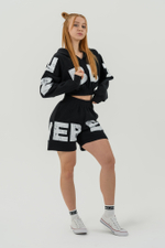 УКОРОЧЕННАЯ ТОЛСТОВКА TRAINING CROPPED HOODIE MUSCLE MOMMY 619 ЧЕРНАЯ
