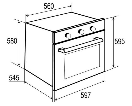 Электрический духовой шкаф Zigmund & Shtain EN 118.511 W