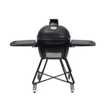 Керамический угольный гриль Primo Oval 200 Junior All-In-One, 34х47 см, с ножками и столиками