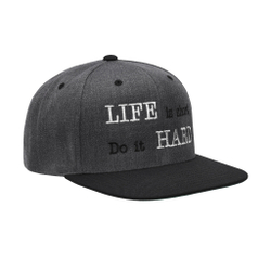 Кепка LIFE IS SHOT DO IT HARD, серый