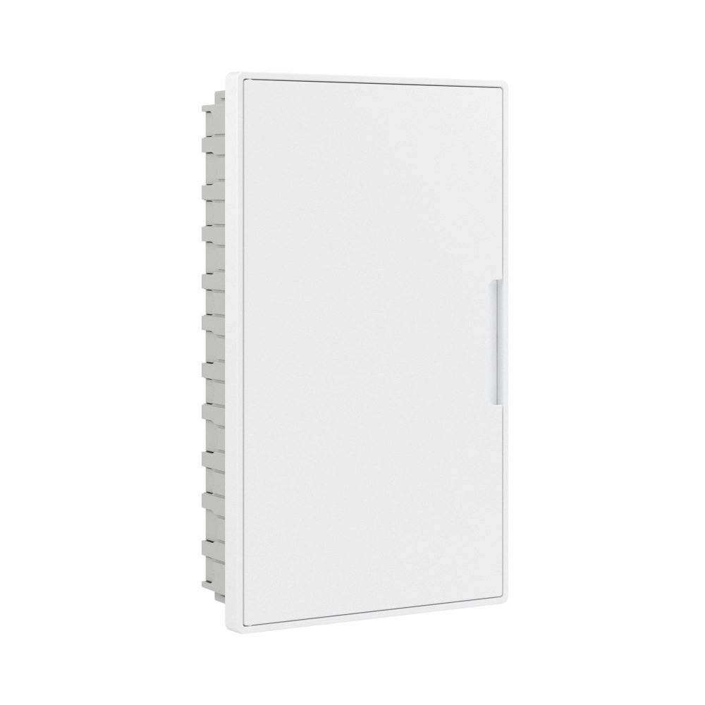 Щиток 36 мод встраиваемый для полых стен слаботочный FRAME, белый, с белой дверцей, с монтажной платой, в комплекте с 2 розетками Viva (арт. 45005) и 2 коробками PDD (арт. 10033)