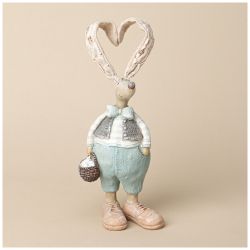 ФИГУРКА ДЕКОРАТИВНАЯ КРОЛИК 9.5*6.5*28 СМ