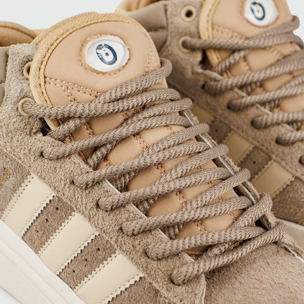 Кроссовки Adidas Campus Beige / White with Fur