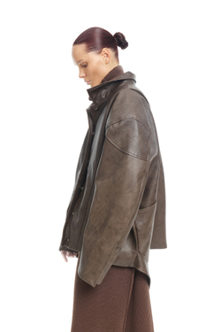 Кожаная куртка URBAN Brown