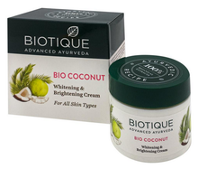 Крем для лица осветляющий Biotique Bio coconut, 50 г