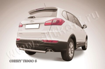 Защита заднего бампера (нержавейка) Chery Tiggo 5 (2014-2016) d57
