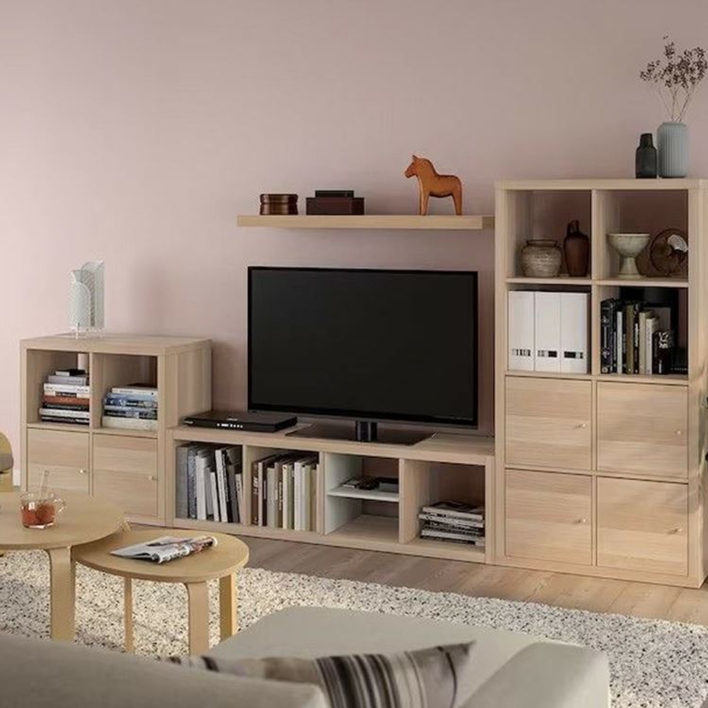 Настенная полка Фора 1.60, 60*25*3,7 см, дуб беленый