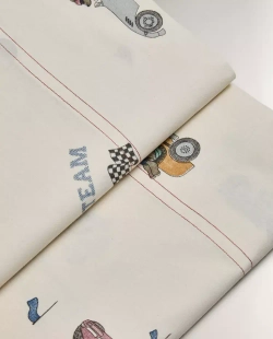 ZARA HOME ДЕТСКАЯ ПРОСТЫНЯ С ПРИНТОМ "СОБАКА", РАЗНОЦВЕТНЫЙ