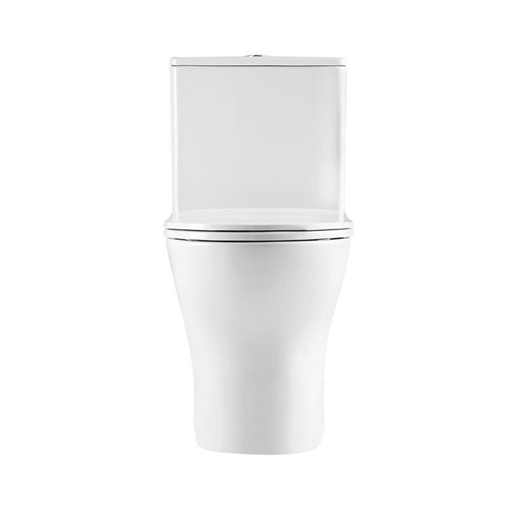 Унитаз-моноблок безободковый BelBagno Lounge BB8618CPR-MN/SC с крышкой сиденьем микролифт, белый