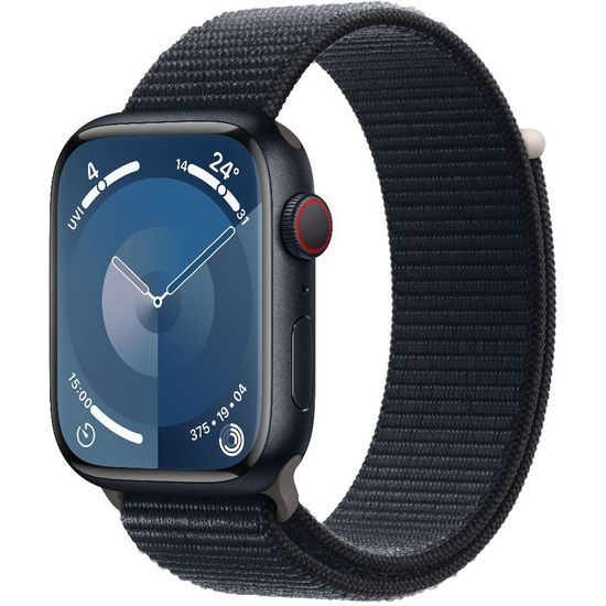 Apple Watch Series 9 GPS + Cellular 45mm Midnight Aluminium Case with Midnight Sport Loop