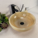 Раковина из оникса Bowl Yellow TinLip BO-60906 40*40*15