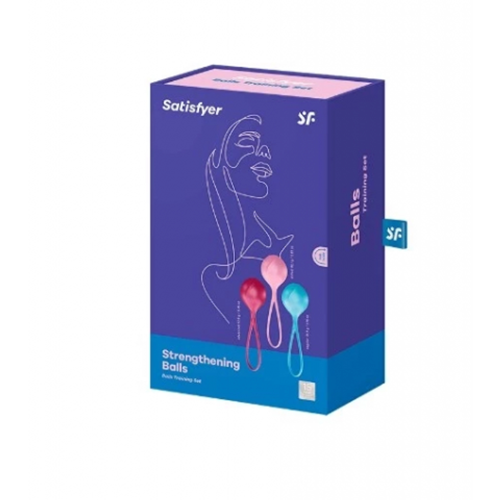 Вагинальные шарики Satisfyer Strengthening Balls (набор из 3 шт.)