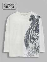 Лонгслив школьный для мальчика с принтом