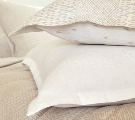 Постельное белье 2 спальное евро Blanc des Vosges Gramines Creme