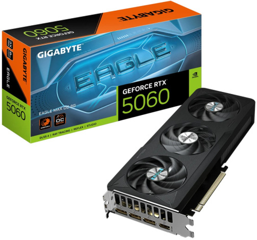 Видеокарта GIGABYTE GeForce RTX 5060 EAGLE MAX OC (GV-N5060EAGLEMAX OC-8GD)